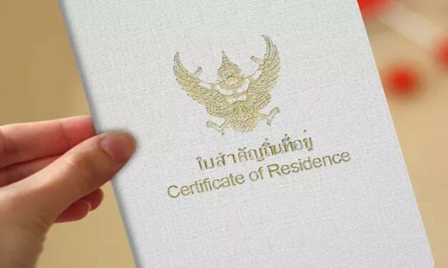 Bopælsattest (Certificate of Residence) i Thailand